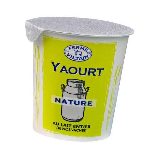 Yaourt nature au lait entier