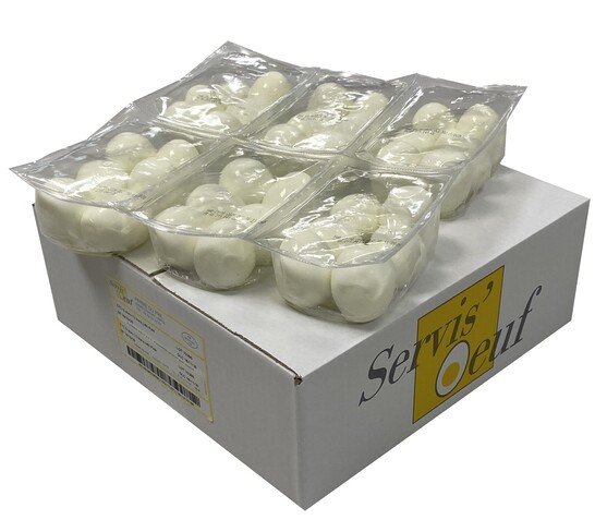 Oeuf dur écalé calibre 43/53