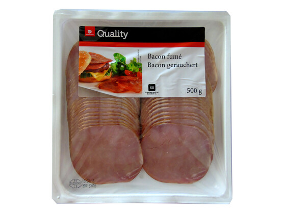 Bacon fumé en tranche de 10 gr