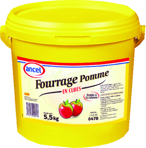 fourrage pomme cube