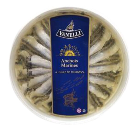 Anchois mariné à l'huile de