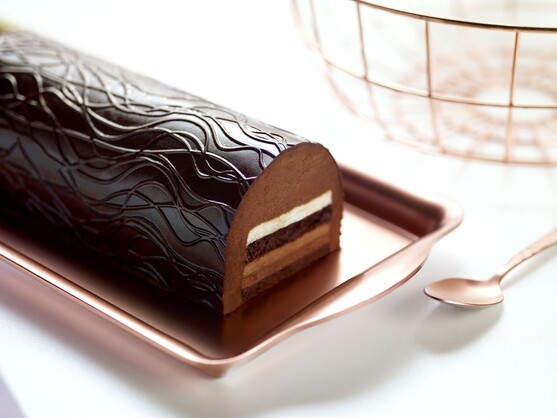Bûche trois chocolats 18 cm