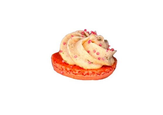 Canapé macaron saumon crème