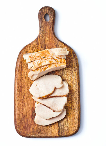 Tranchette de poulet roti iqf