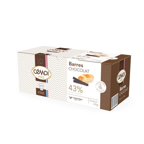 Bâton chocolat noir 43 % cacao