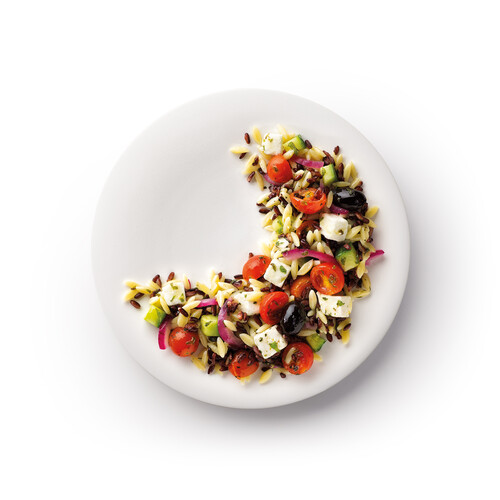 Salade spartacus, riz noir,