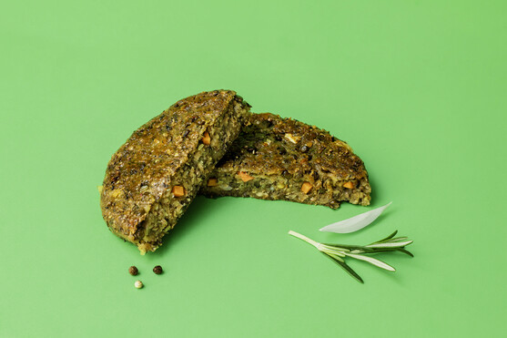 Galette de lentille verte bio