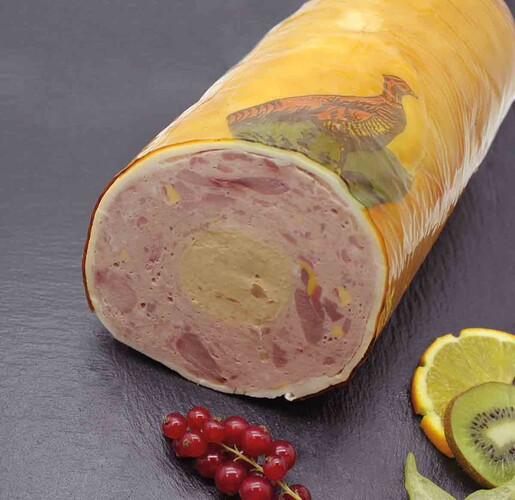 Galantine de volaille aux