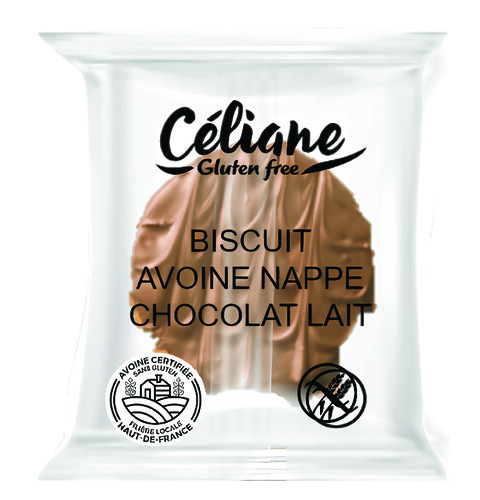 Biscuit avoine nappé chocolat