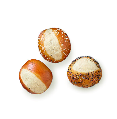 Mini pain bretzel cuit