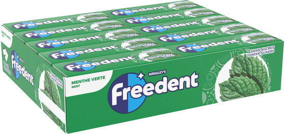 Freedent white menthe verte