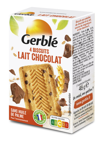Biscuit lait chocolat Gerblé