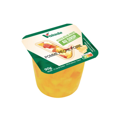 Petits dés de fruits du verger