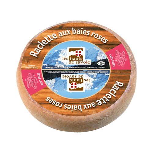 Raclette aux baies roses