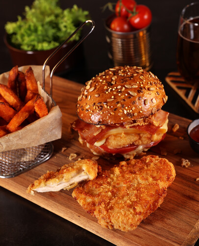 Crispy filet poulet halal