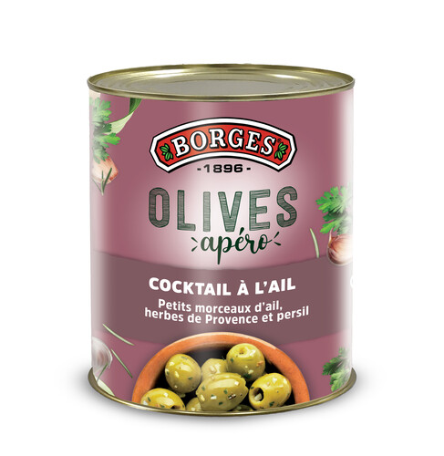 Olives vertes apéro à l'ail