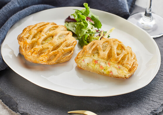 Feuilleté st jacques crevettes