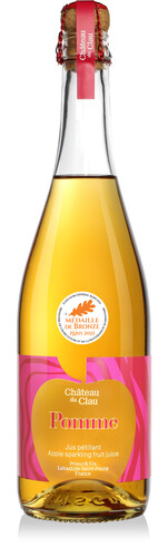 Jus de pommes pétillant