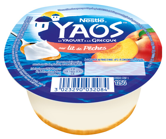 Yaourt à la grecque sur lit de