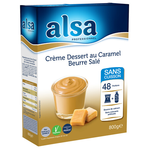 Crème dessert caramel beurre