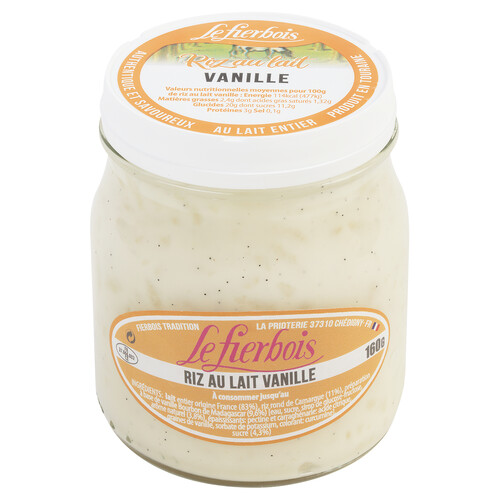 Riz au lait à la vanille