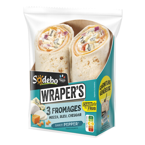 Wrapper aux 3 fromages : bleu,