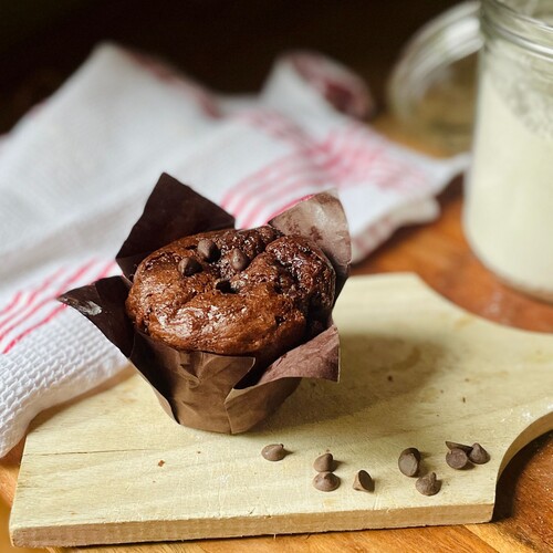Muffin tout chocolat sans