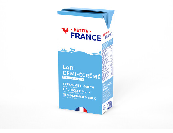 Lait demi écrémé stérilisé