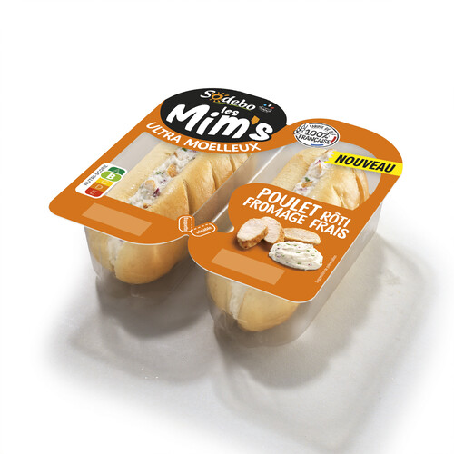 Mims au poulet roti et fromage