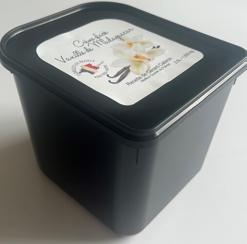 Crème glacée vanille renforcée