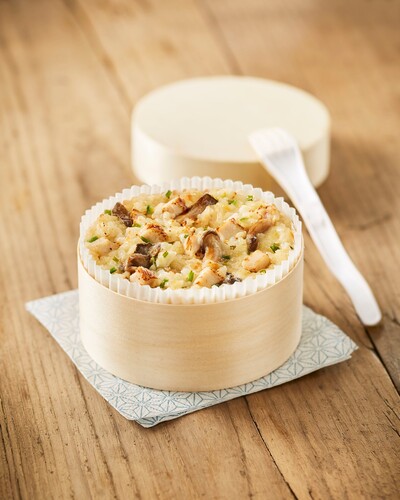 Risotto de poulet et aux