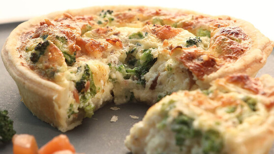 Quiche saumon brocolis