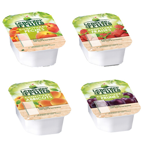 Confiture 4 parfums assortis