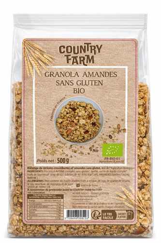 Granola nature sans gluten