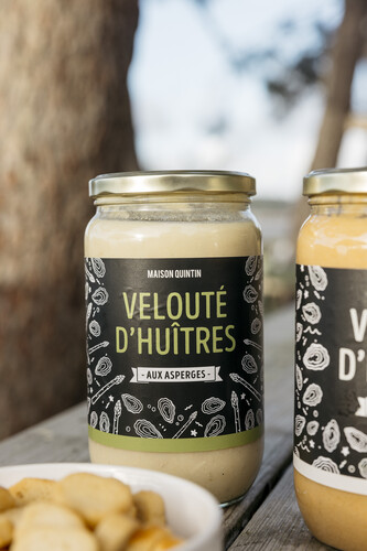 Velouté d'huîtres aux asperges