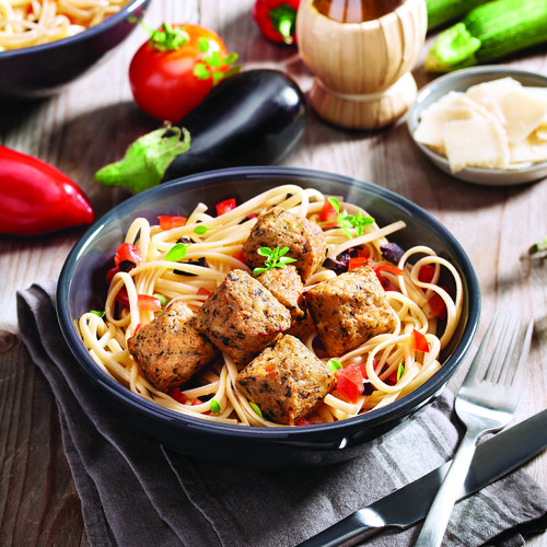 Boulette blé tomate basilic