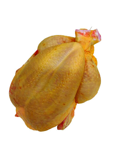 Poulet jaune pac nu