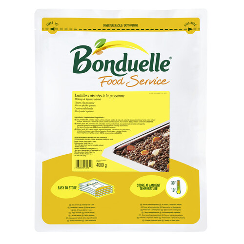 Lentilles cuisinées à la