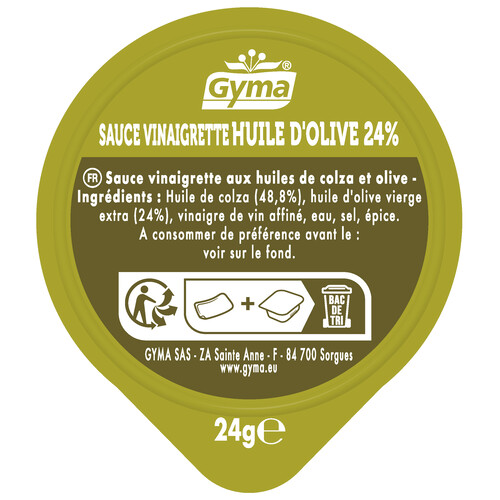 Sauce vinaigrette à l'huile