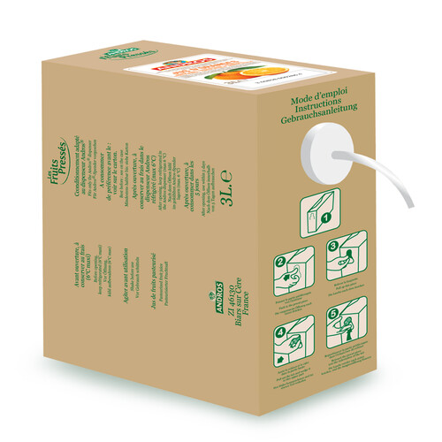 Pur jus pasteurisé orange bib