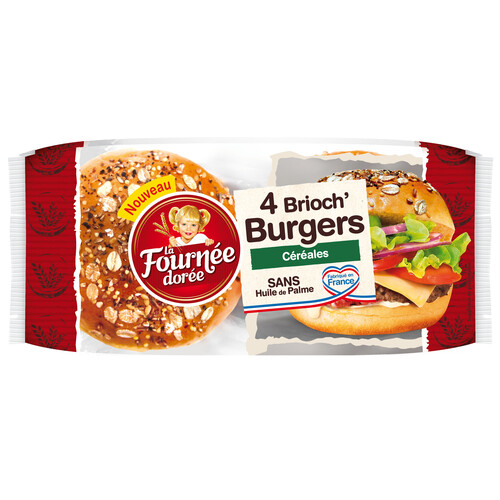 Brioche burger aux céréales
