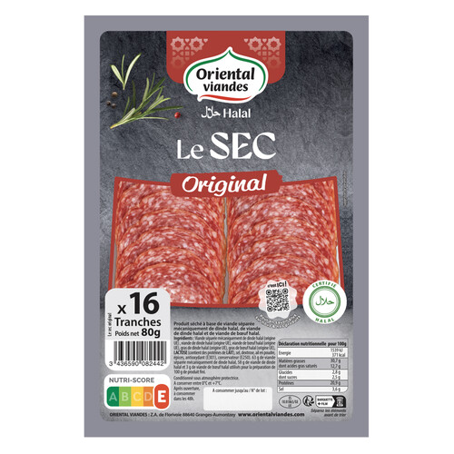 Saucisson sec nature volaille