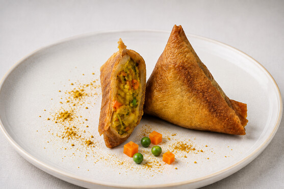 Samoussa légume curry cuit