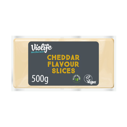 Tranche saveur cheddar vegan