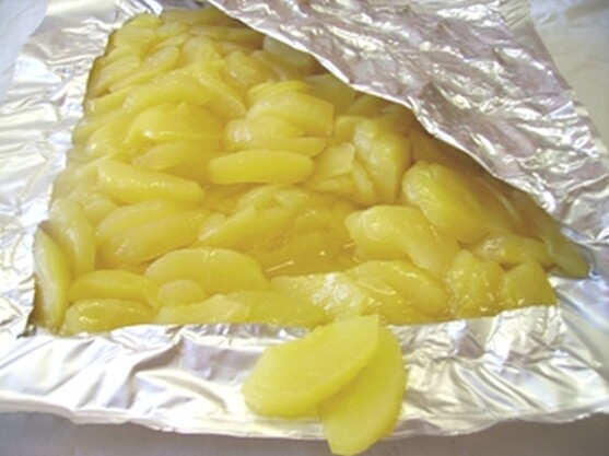 Pomme en quartier bio
