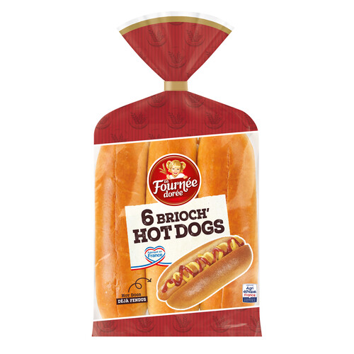 Pain brioch' hot dog