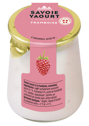 Yaourt brassé framboise au