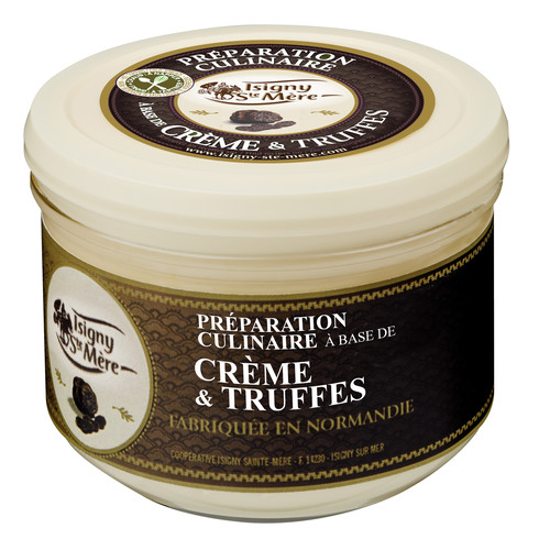 Creme fraiche aux truffes 30% m.g. pot en verre de 20 cl