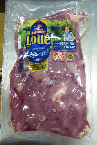 Sauté de dinde loue sans peau sans os Label Rouge 