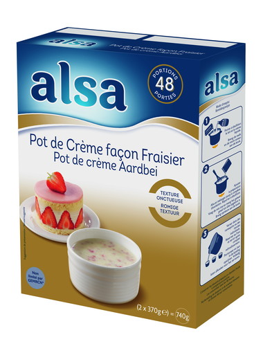 Pot de Crème façon Fraisier 740g 48 portions 